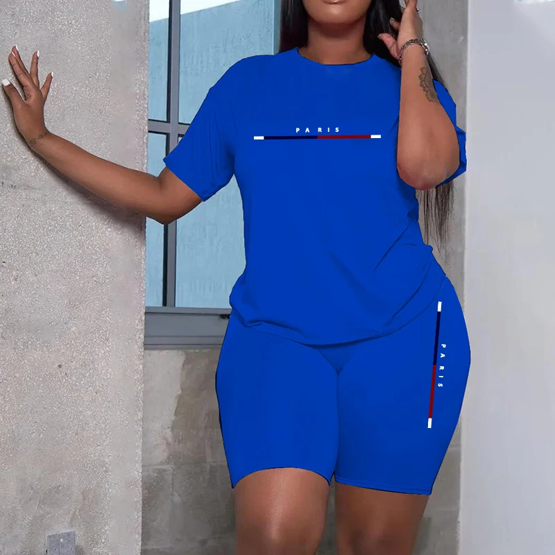 Summer Clothing Sets Women - 2026 Womens Tracksuit Casual T-shirt Shorts