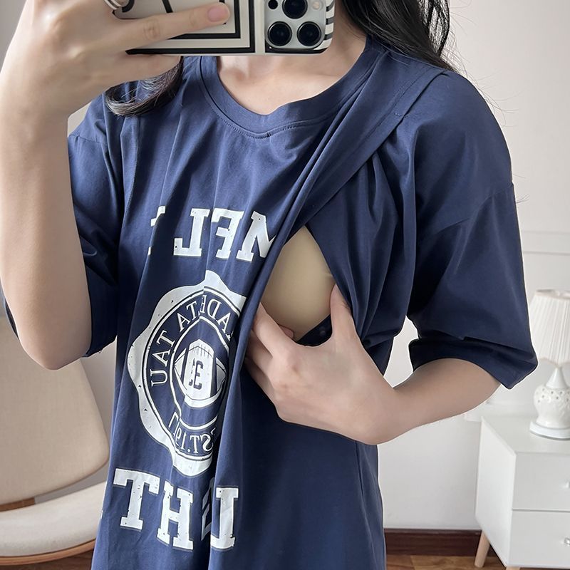 Nursing Dress Pregnant Breastf - đánh giá và giá Summer Clothing Women