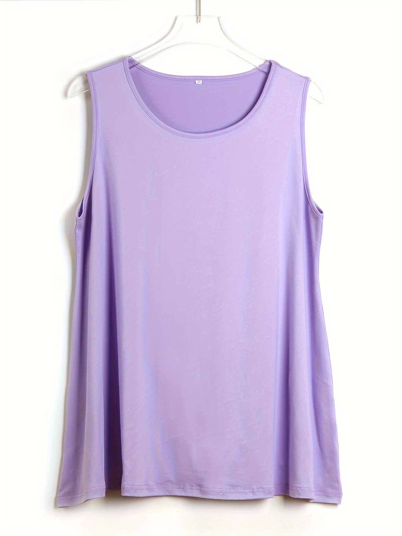 Plus Size Simple Solid Tank To - đánh giá và giá Summer Upf Clothing