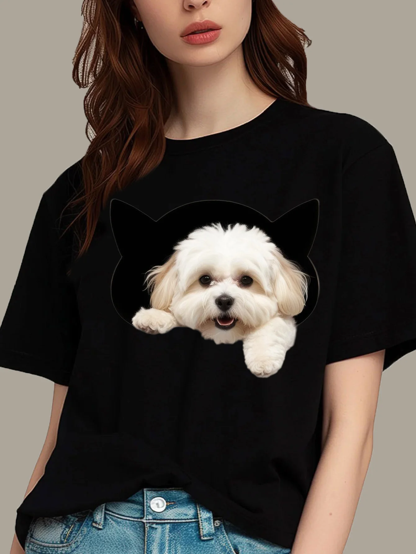 Dog Print Fun & Cheerful Women - đánh giá và giá Summer Clothing Looks