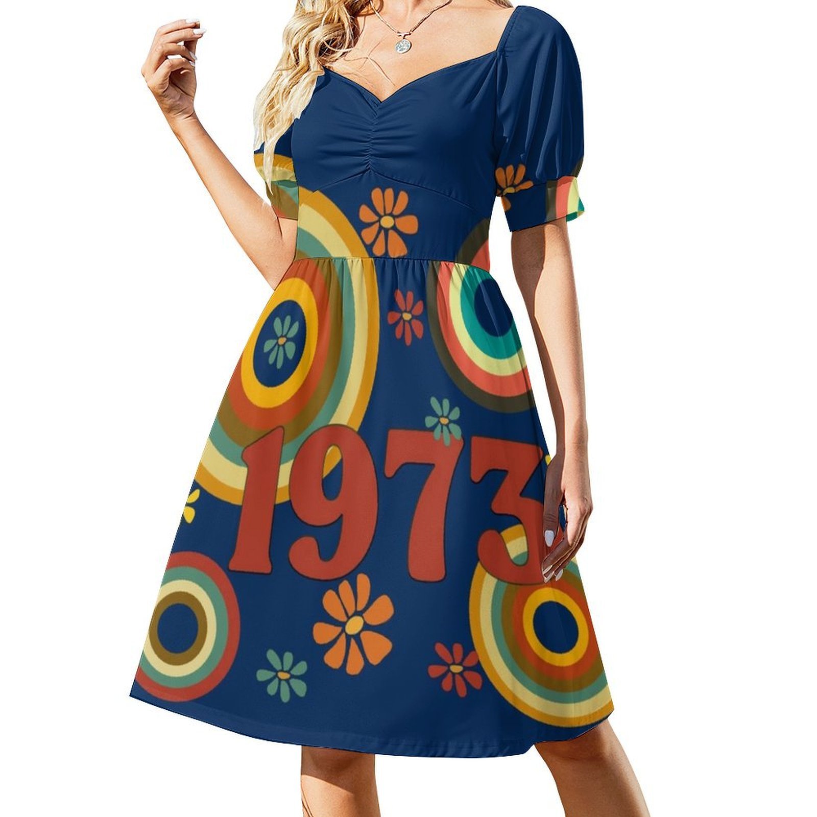 1973 Floral Smock Dress For Wo - đánh giá và giá Summer Clothing Vibes