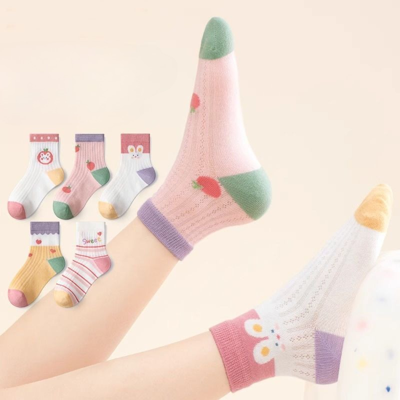 Kids Socks 5 Pairs/Lot Spring  - đánh giá và giá Summer Clothing Baby