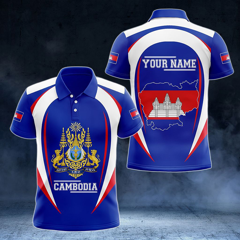 Custom Name Cambodia Flag Grap - đánh giá và giá Summer Clothing Boys