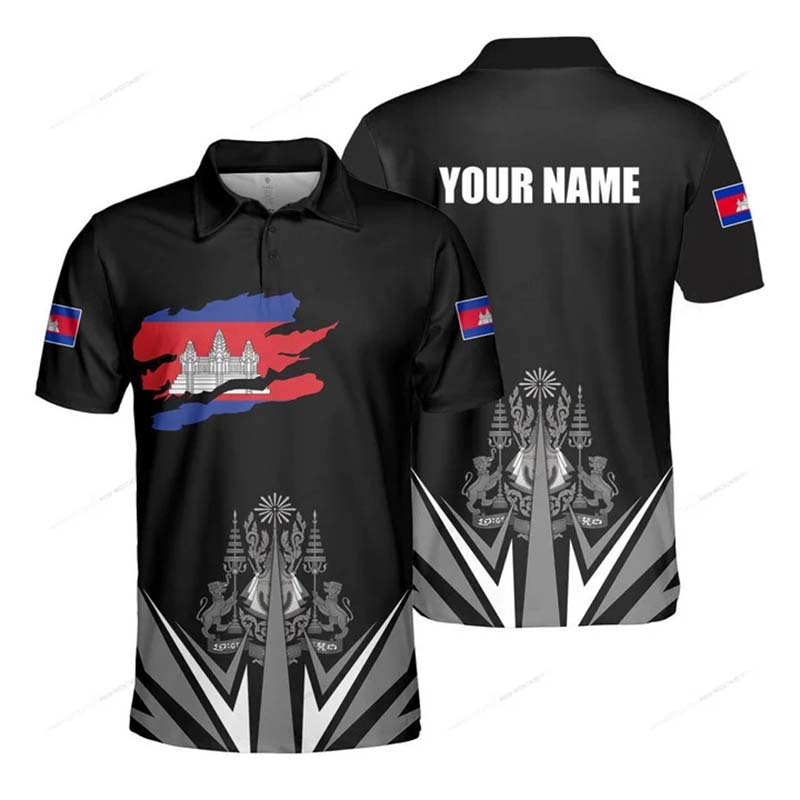 Custom Name Cambodia Flag Grap - đánh giá và giá Summer Clothing Boys