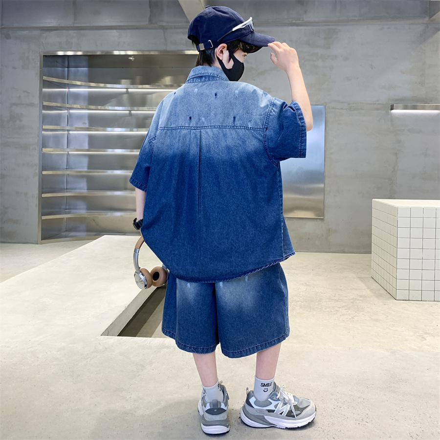 Luxurious Teen Boys Denim Summ - đánh giá và giá Summer Clothing Drawing For Kids