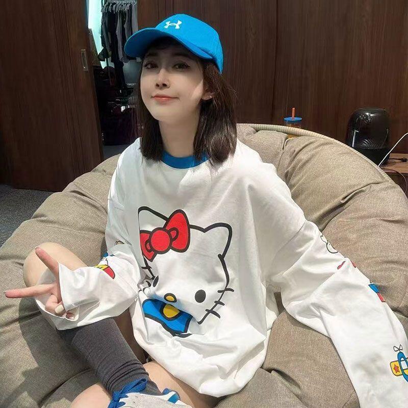 Long-Sleeved Hello Kitty Summe - đánh giá và giá Summer Clothing Women