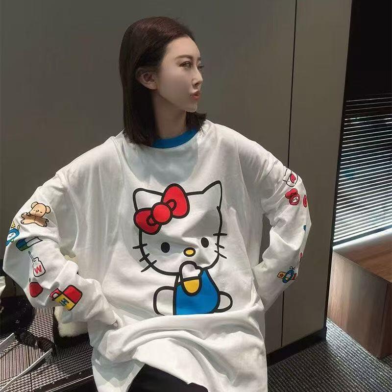 Long-Sleeved Hello Kitty Summe - đánh giá và giá Summer Clothing Women
