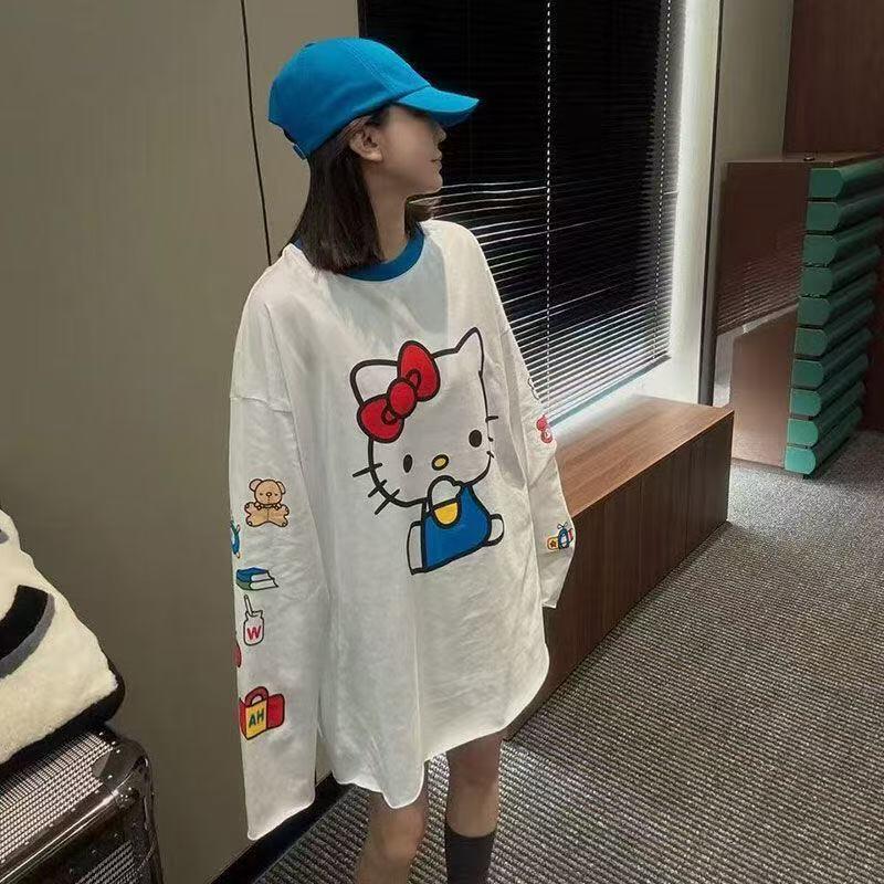 Long-Sleeved Hello Kitty Summe - đánh giá và giá Summer Clothing Women