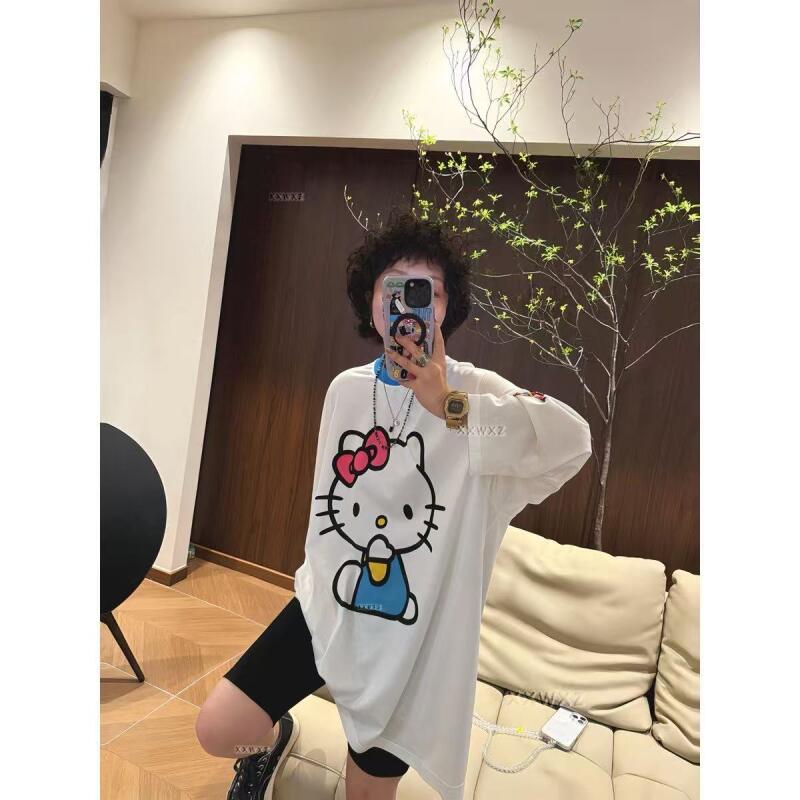 Long-Sleeved Hello Kitty Summe - đánh giá và giá Summer Clothing Women