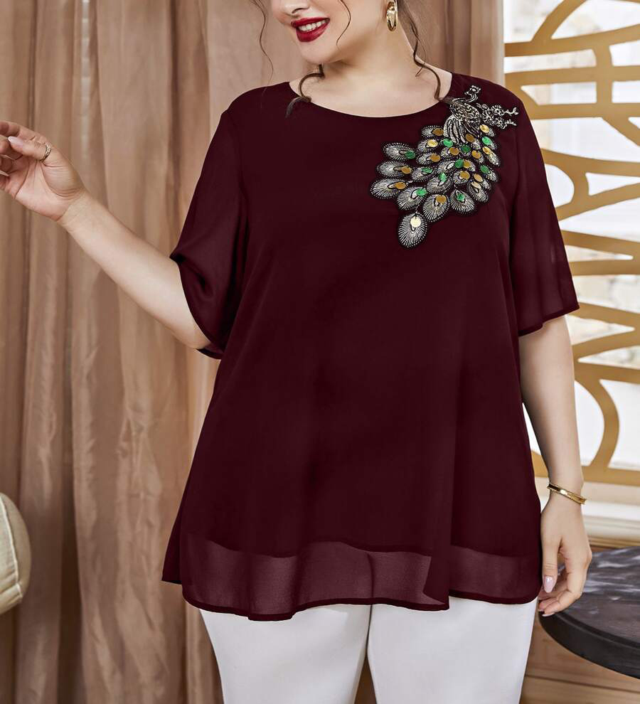 Plus Size Women's Embroidered  - đánh giá và giá Summer Upf Clothing