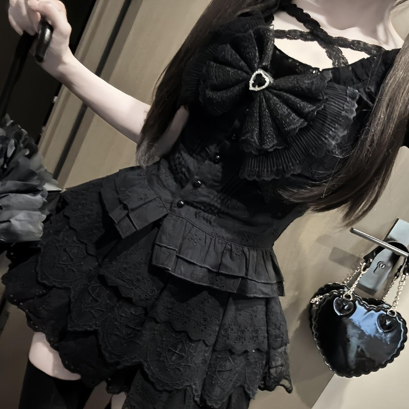Japanese Retro Bow Slim Puff S - đánh giá và giá Summer Japanese Clothing