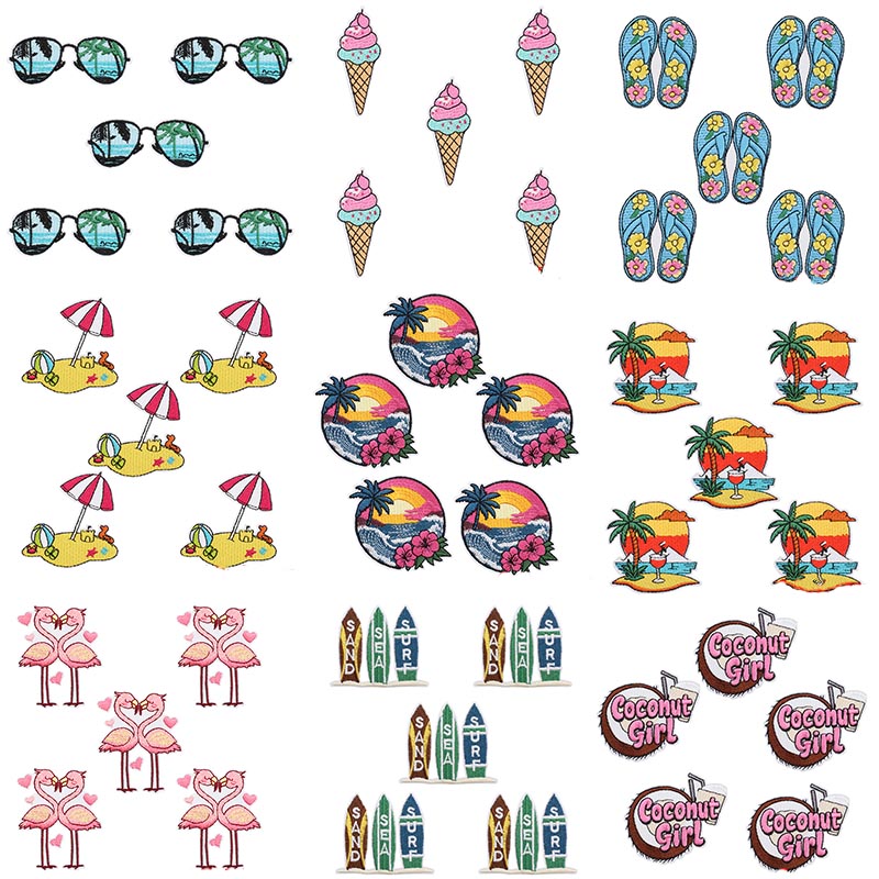 10PCS Summer Beach Wave Embroi - đánh giá và giá Summer Clothing Pictures