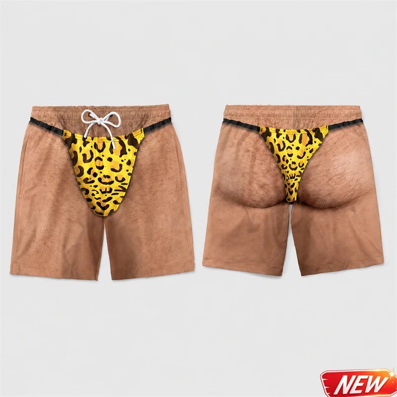 Funny Men 3D Print Leopard Pri - đánh giá và giá Board Short Surf