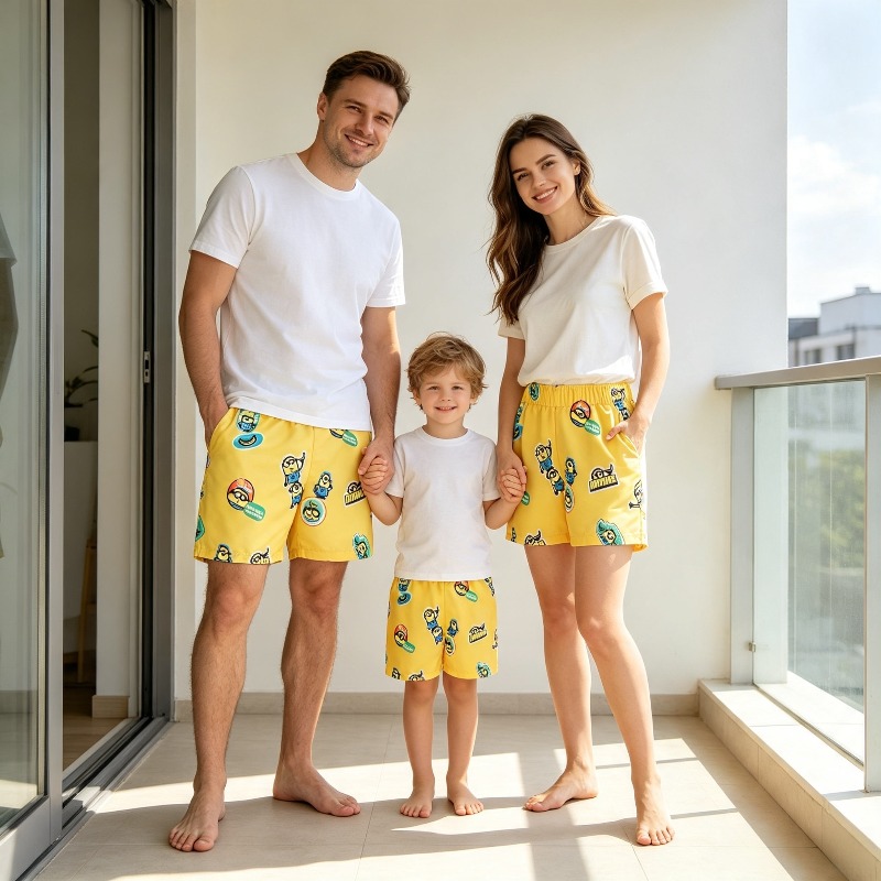 Boys Minions Printed Swim Shor - đánh giá và giá Board Short Surf