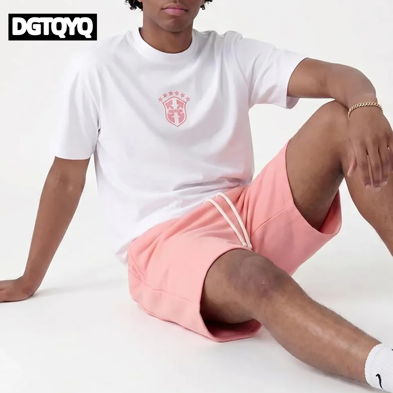 Man's Summer New Pink Embroide - đánh giá và giá Summer Clothing Sets Women