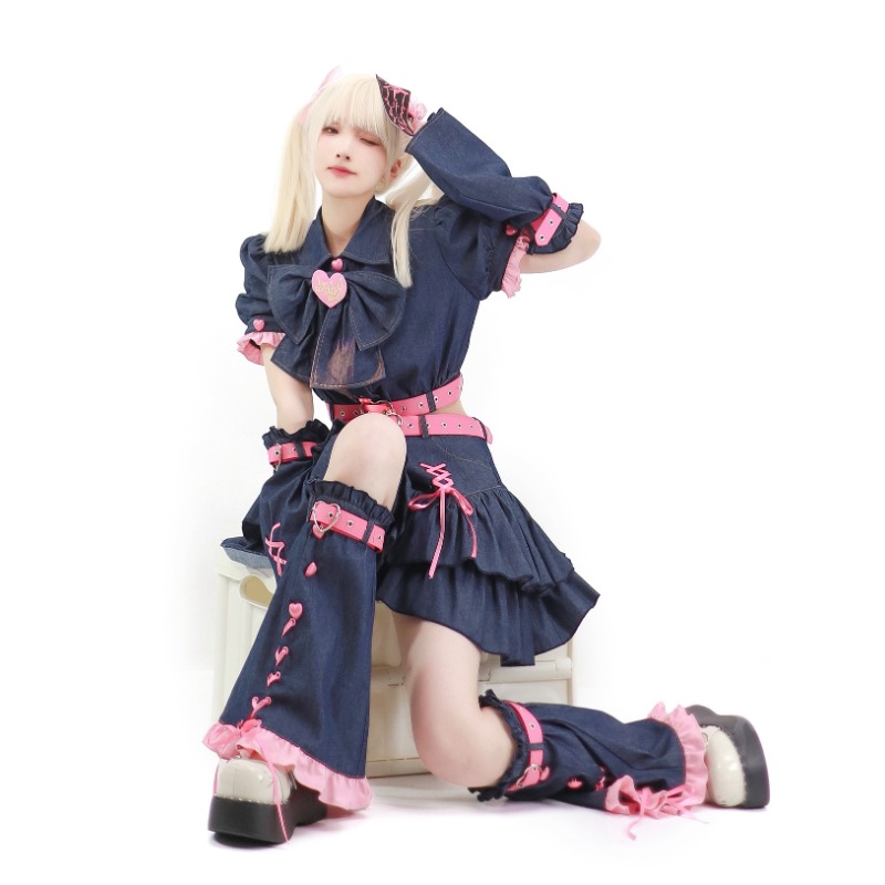 2024 Denim Sweetheart Y2k Set  - đánh giá và giá Summer Japanese Clothing