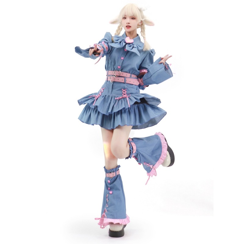 2024 Denim Sweetheart Y2k Set  - đánh giá và giá Summer Japanese Clothing