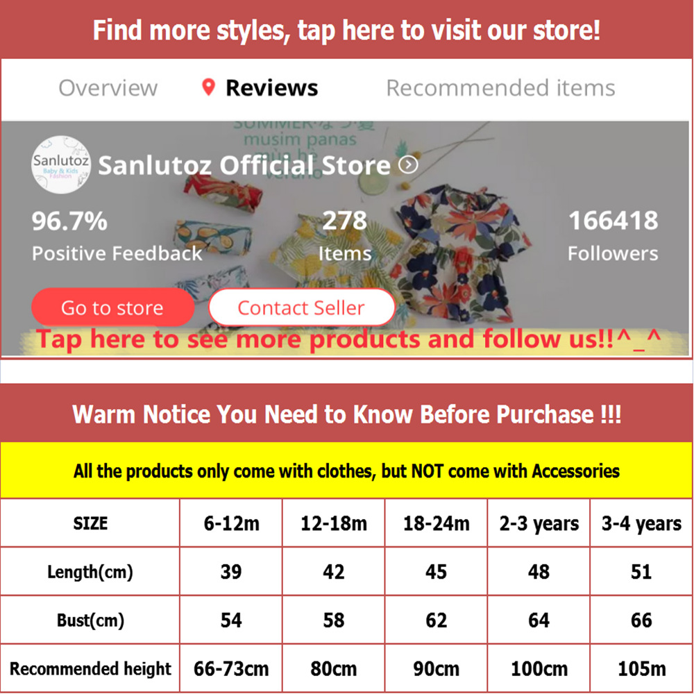 Sanlutoz Animal Lovely Baby Dr - đánh giá và giá Summer Loving Kids Clothing