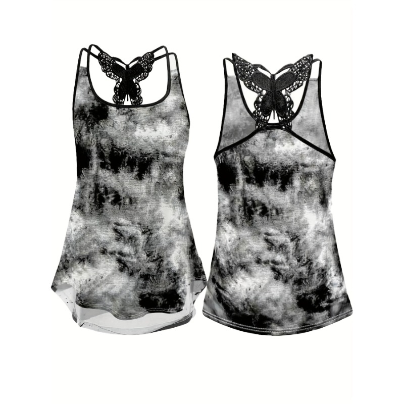 Plus Size 1XL-5XL Print Tank T - đánh giá và giá Summer Upf Clothing