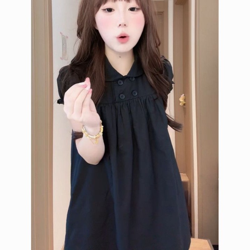 Doll Collar A-word Dress Looks - đánh giá và giá Summer Clothing Looks