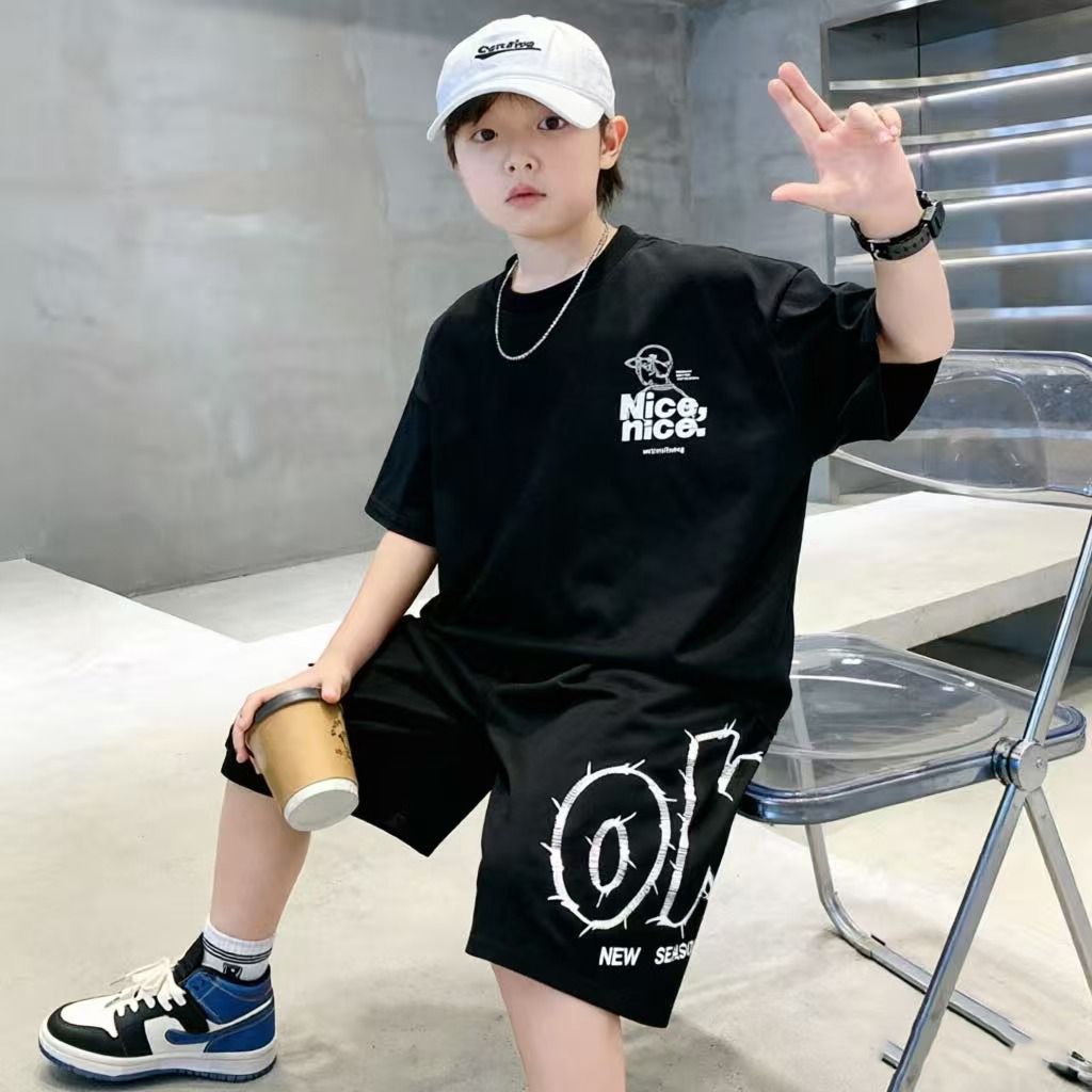 Cotton Summer Hip Hop Boys Clo - đánh giá và giá Summer Clothing Drawing For Kids