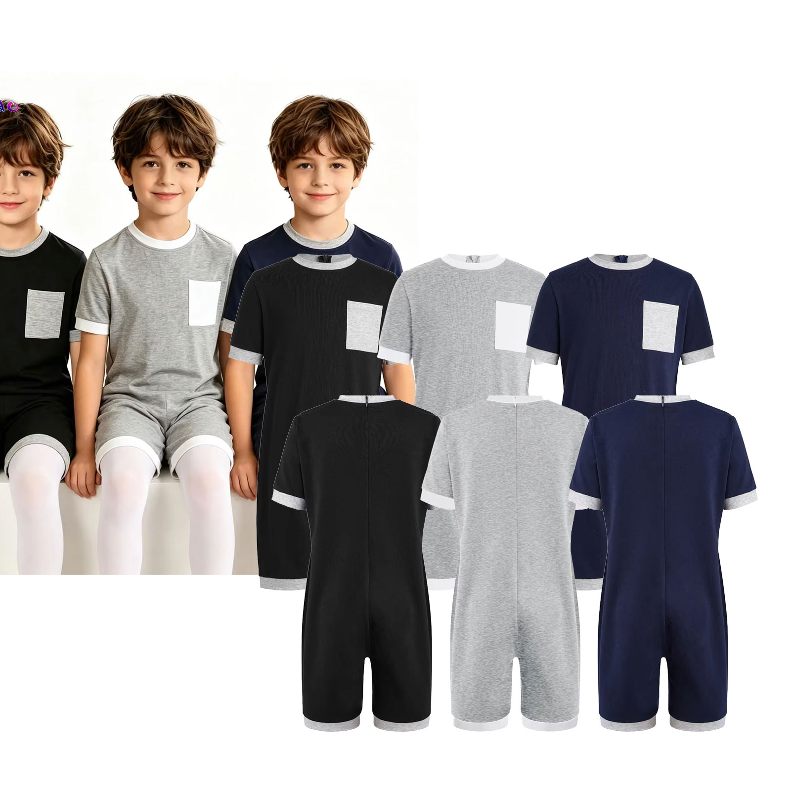 3Pcs Unisex Kids Special Needs - đánh giá và giá Summer Clothing Boys