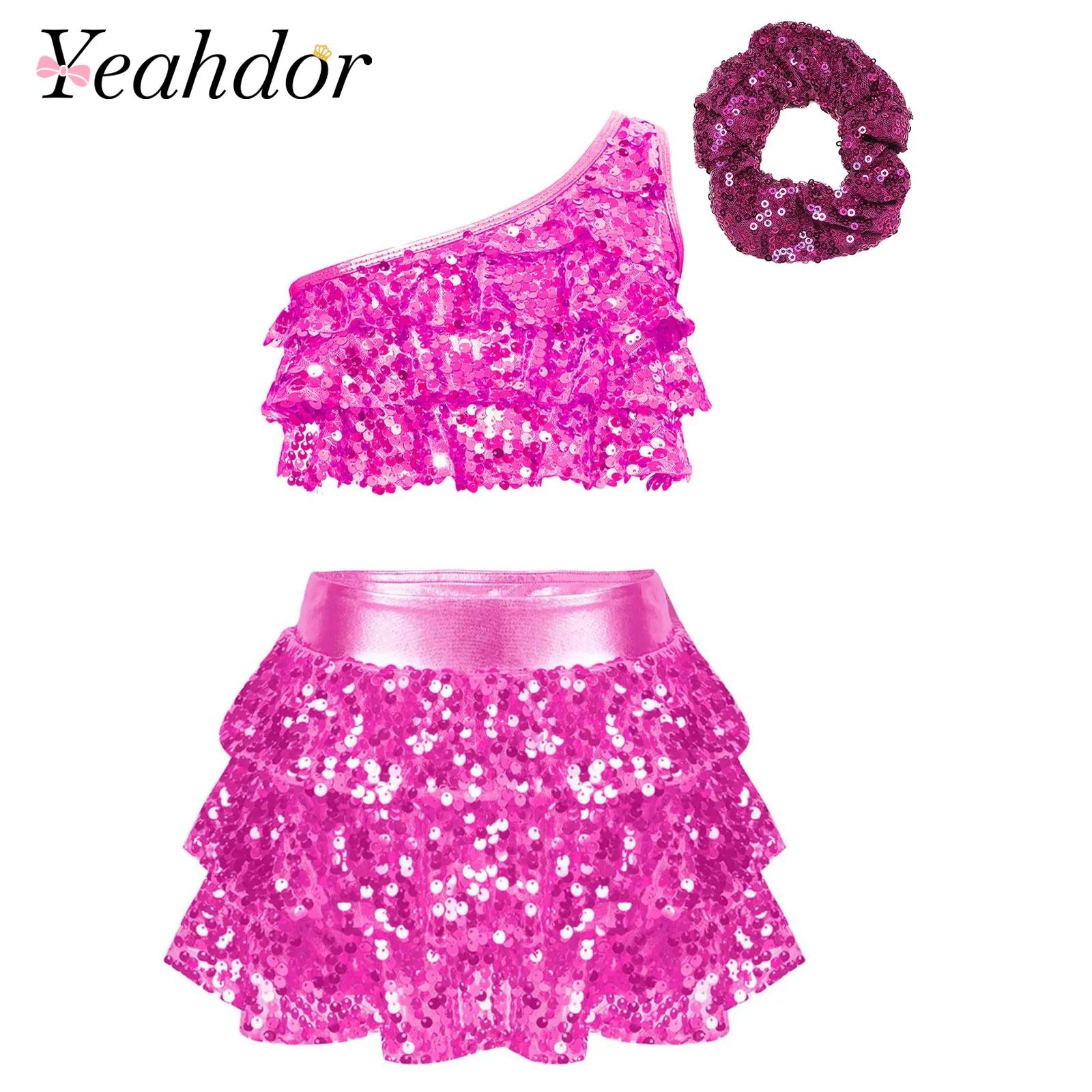 Kids Girls Shiny Sequins Latin - đánh giá và giá Summer Clothing Kids