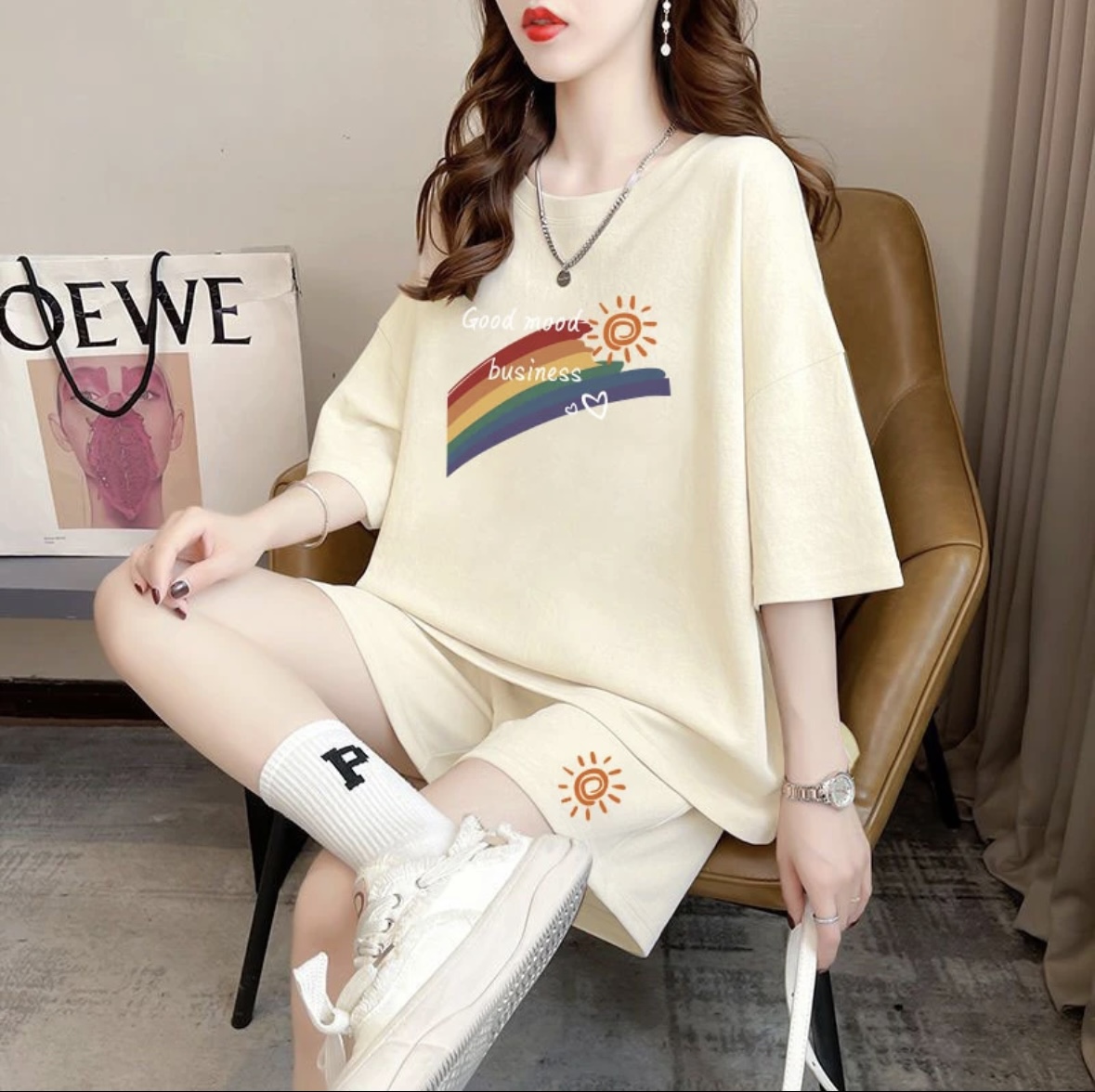 Fashion women's summer shorts  - đánh giá và giá Summer Clothing Sets Women