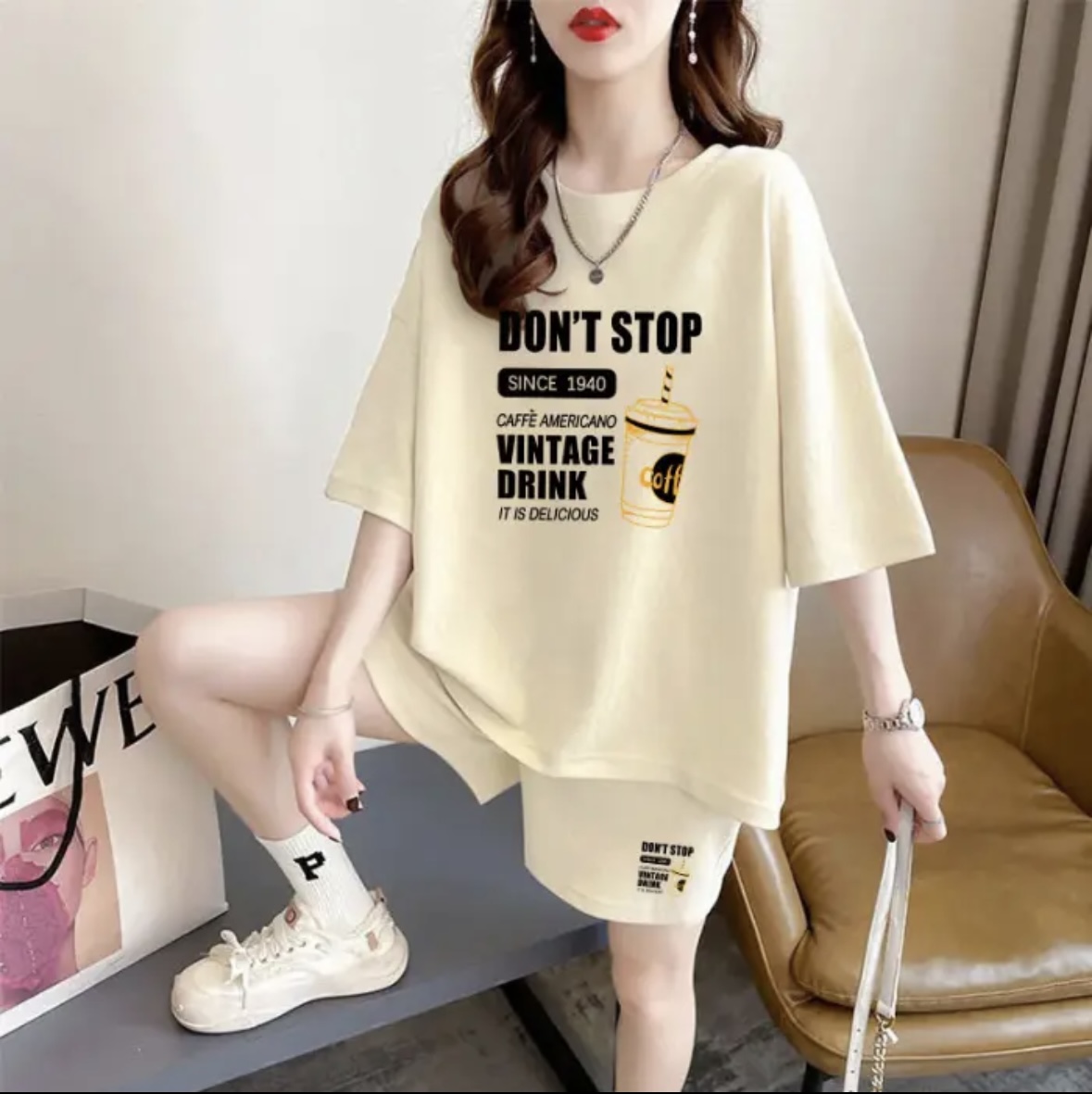 Fashion women's summer shorts  - đánh giá và giá Summer Clothing Sets Women