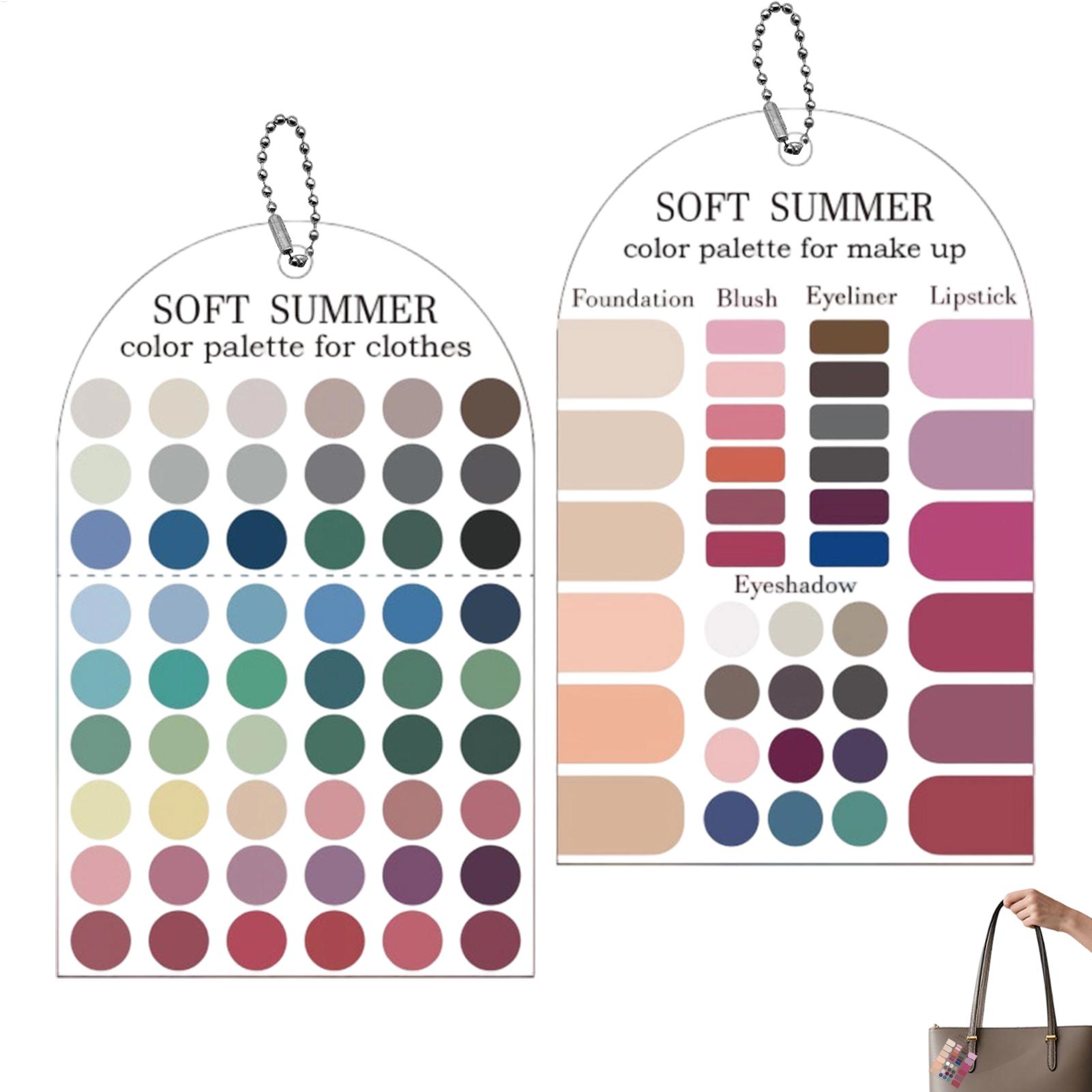 Summer Color Palette Card 2PCS - đánh giá và giá Summer Clothing Color Palette
